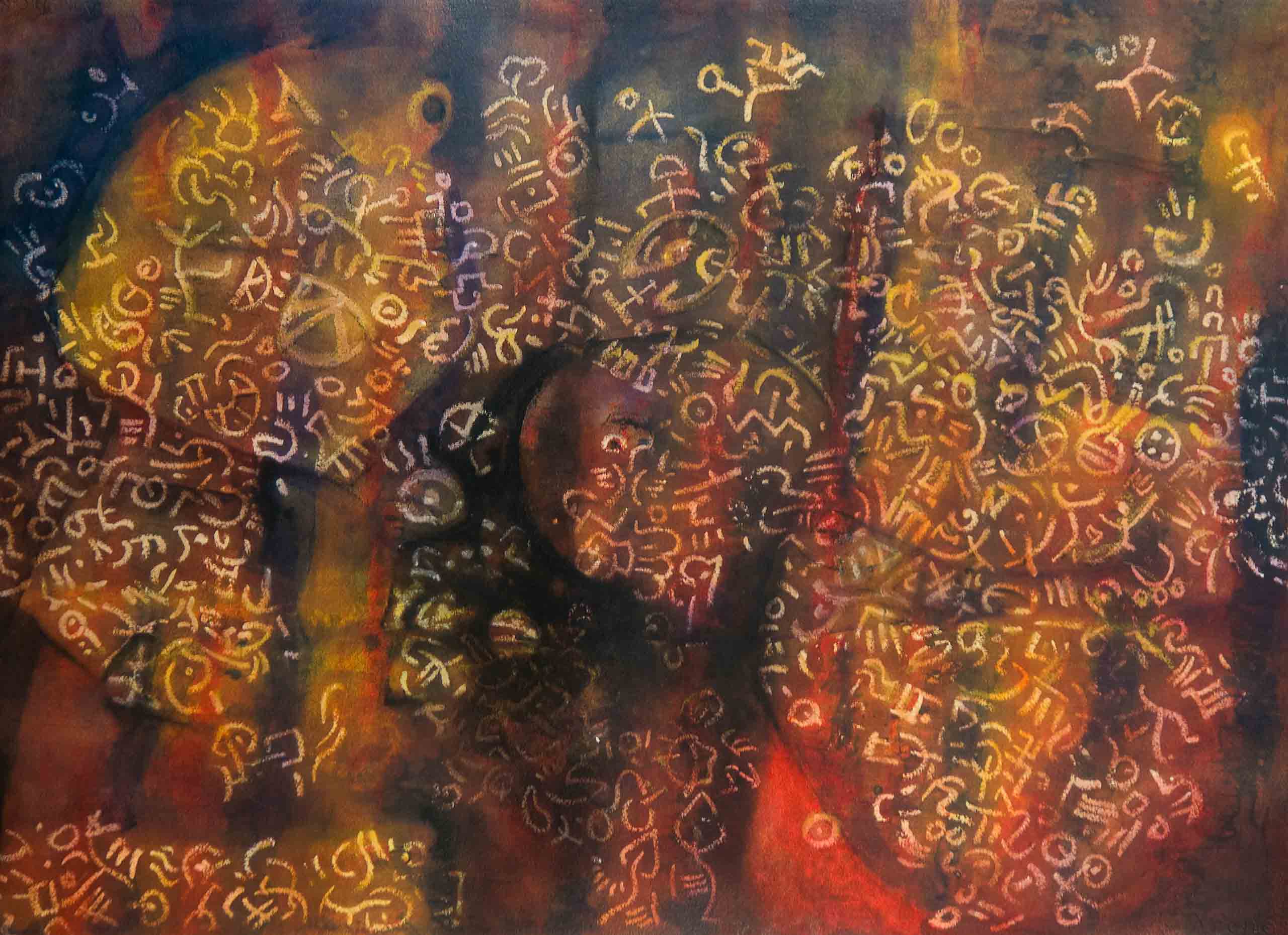 "Magische Lichtspiele" (2009), 102 x 74 cm